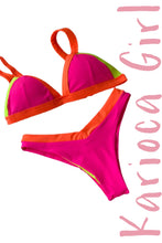 Load image into Gallery viewer, Bikini Set Mellina Pink & Orange Neon