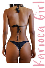 Load image into Gallery viewer, Bikini Set Geovanella Polka Dots & Black - Reversible