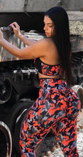 Load image into Gallery viewer, Set Top & Legging Camo Print