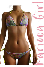Load image into Gallery viewer, Bikini Set Geovanella Floral & Polka dots Lilac - Reversible