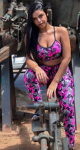 Load image into Gallery viewer, Set Top & Legging Camo Print
