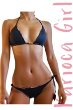 Load image into Gallery viewer, Bikini Set Geovanella Leopard Purple & Black - Reversible