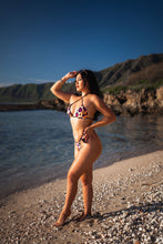 Load image into Gallery viewer, Bikini Set Geovanella Leopard Purple & Black - Reversible
