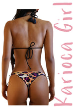 Load image into Gallery viewer, Bikini Set Geovanella Leopard Purple & Black - Reversible