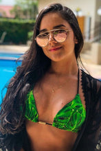 Load image into Gallery viewer, Bikini Set Geovanella Green & Black - Reversible