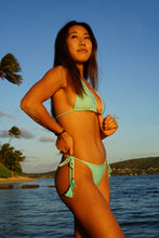 Load image into Gallery viewer, Bikini Set Geovanella Rainbow Striped & Green Candy - Reversible