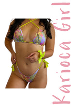 Load image into Gallery viewer, Bikini Set Geovanella Floral & Polka dots Lilac - Reversible