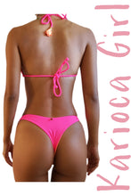 Load image into Gallery viewer, Bikini Set Camélia Lolipop Orange & Pink - Reversible